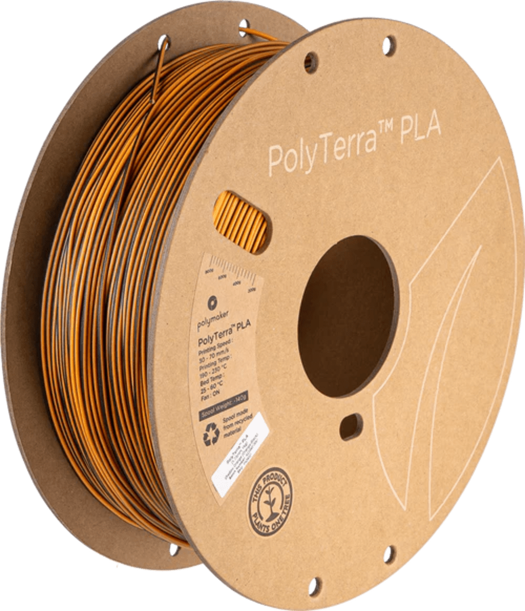 Polymaker – PolyTerra PLA Dual Shadow Orange-Schwarz – 1,75 mm – 1 kg