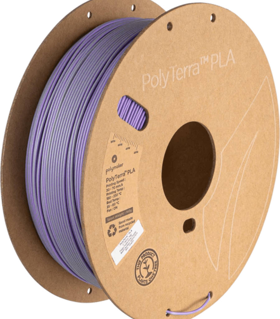Polymaker – PolyTerra PLA Zweifarbig Neblig Lila Grau-Lila – 1,75 mm – 1,0 kg