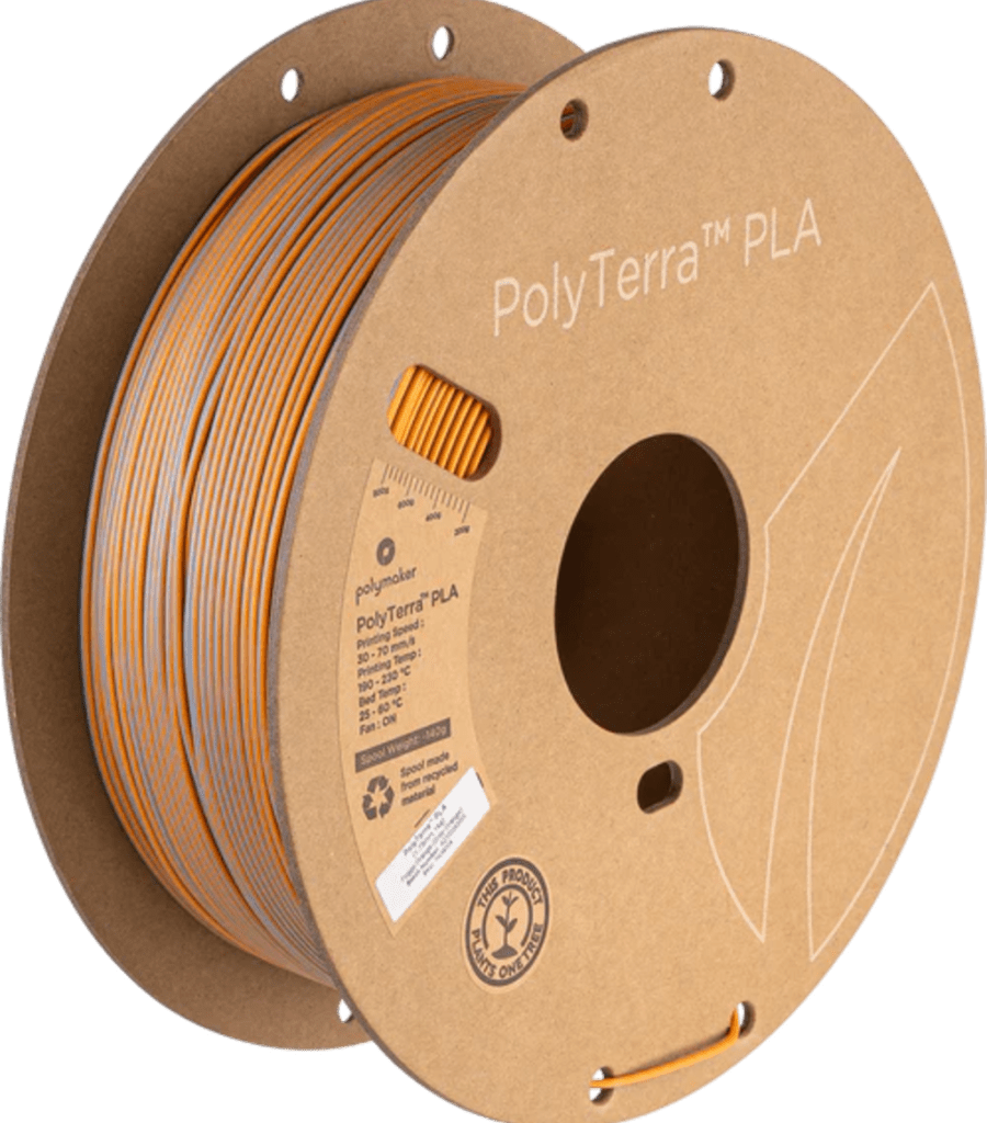 Polymaker – PolyTerra PLA Dual Grau-Orange – 1,75 mm – 1,0 kg
