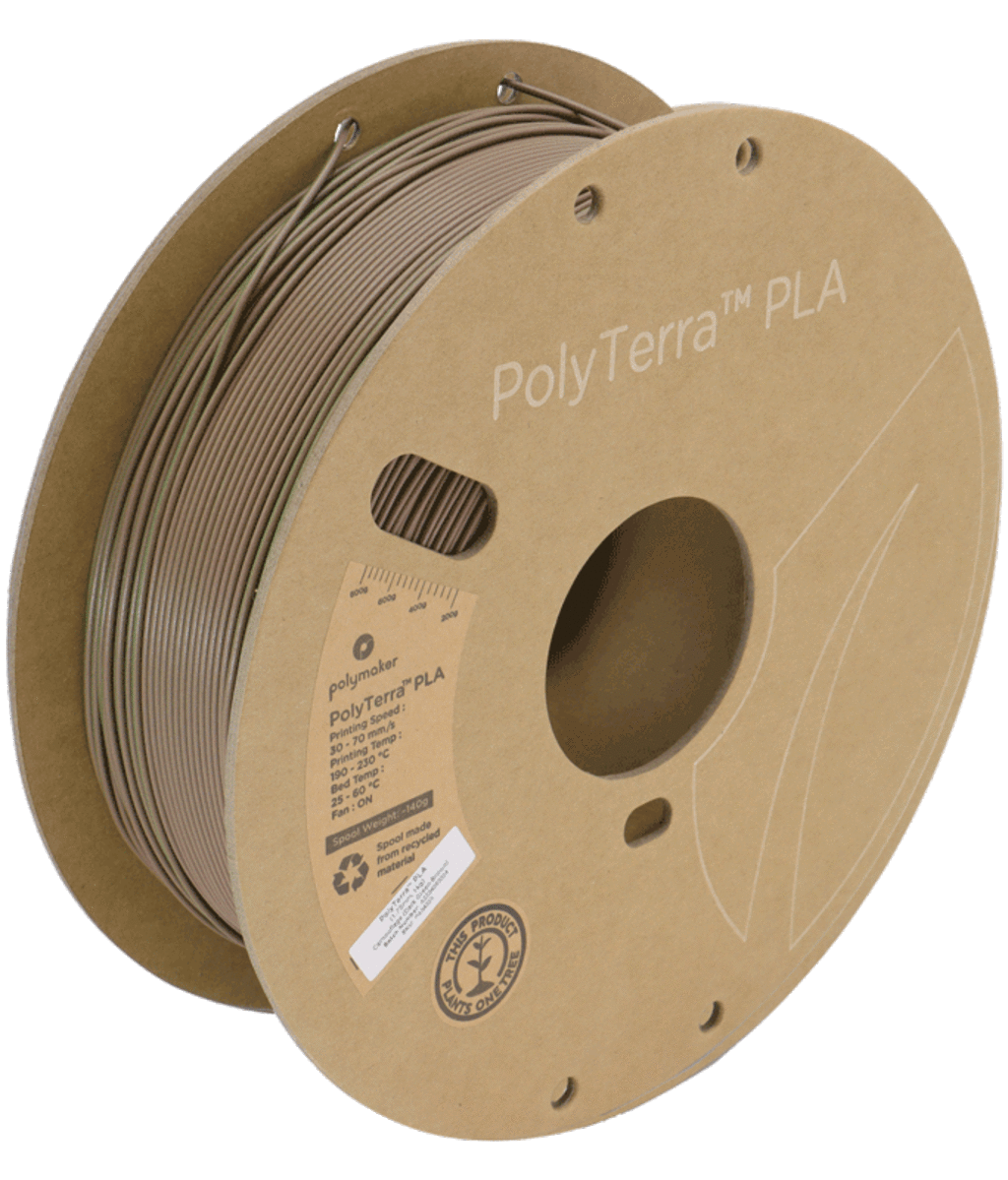 Polymaker – PolyTerra PLA Dual Camouflage Dark Green-Brown – 1,75 mm – 1 kg