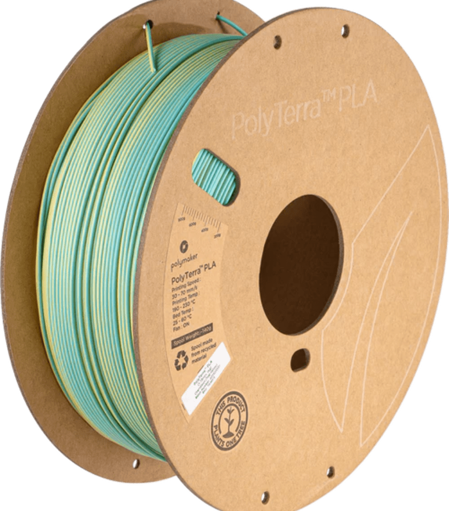 Polymaker – PolyTerra PLA Zweifarbig Teal-Gelb – 1,75 mm – 1 kg