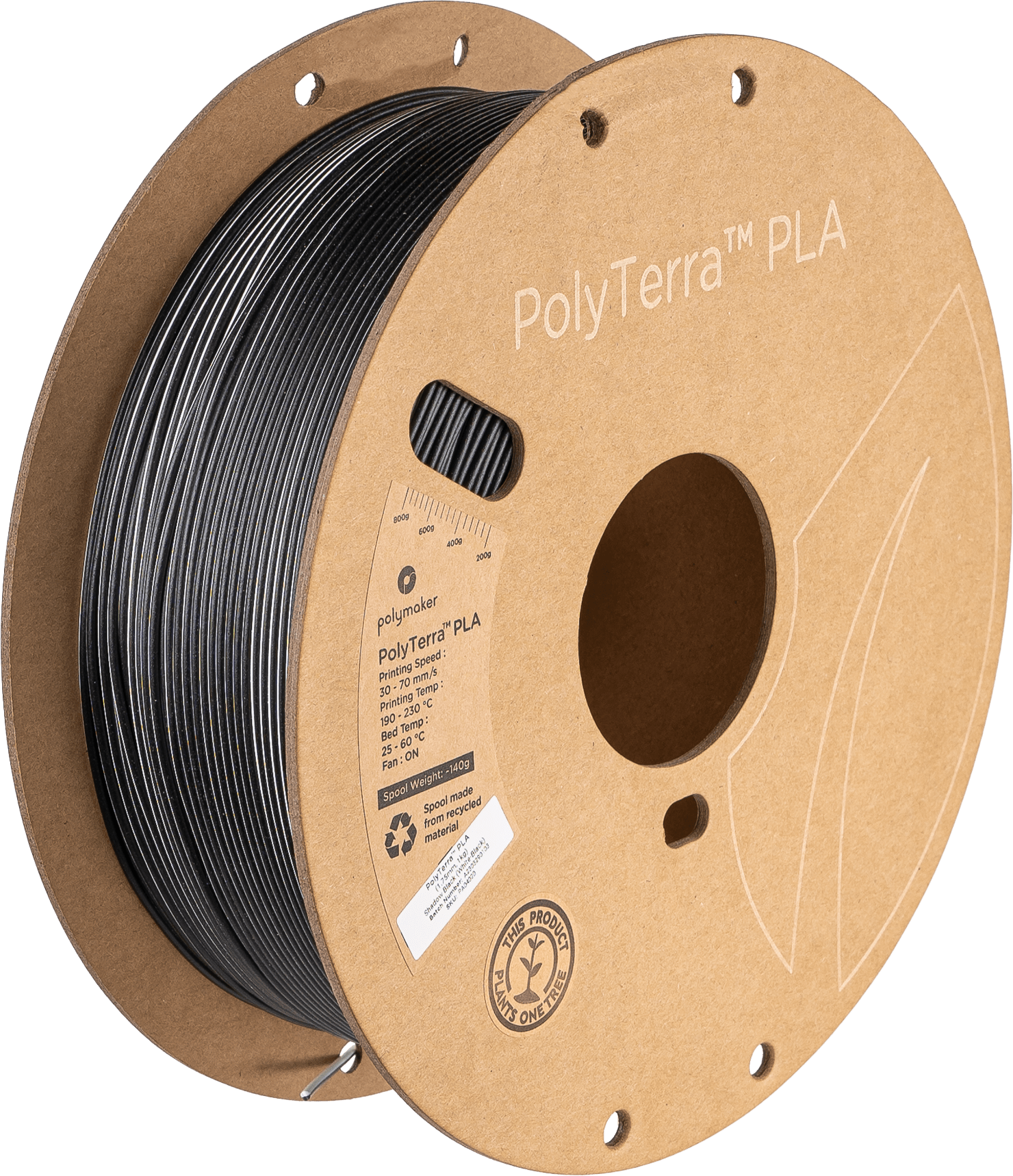Polymaker – PolyTerra PLA Dual Shadow Schwarz Weiß – 1,75 mm – 1 kg