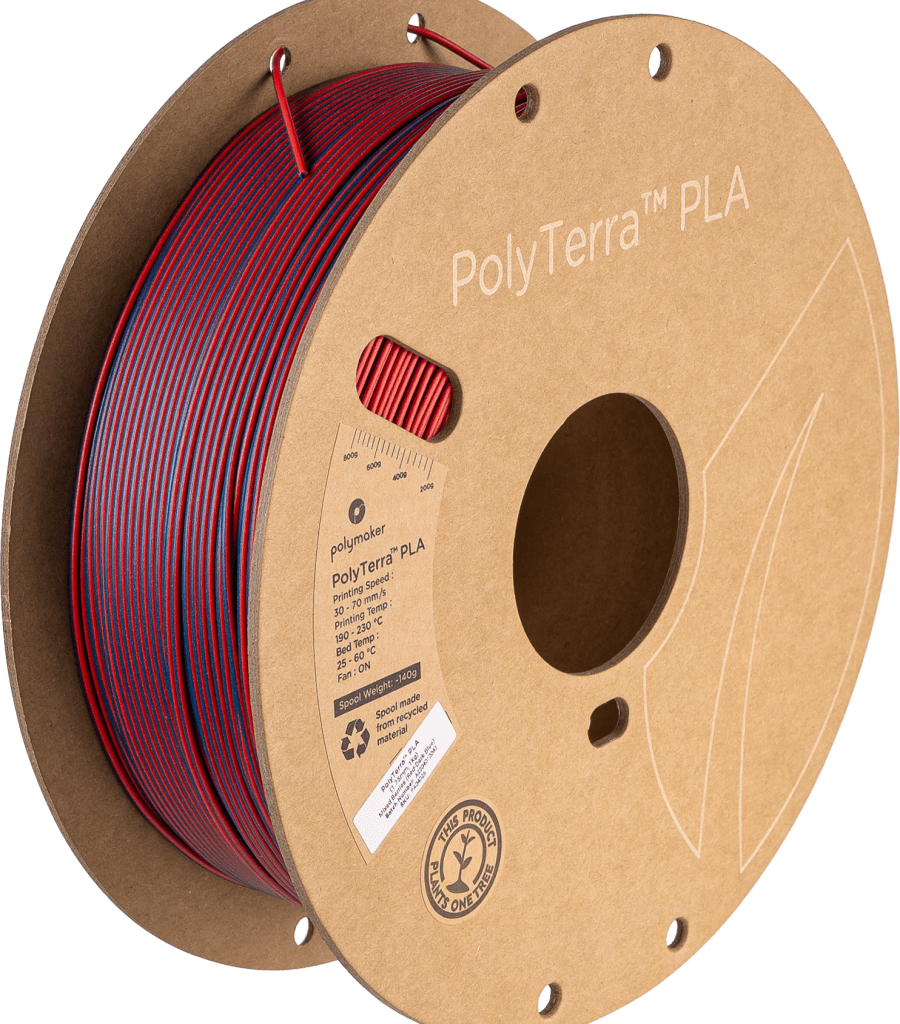 Polymaker – PolyTerra PLA Dual Mixed Berries Rot-Dunkelblau – 1,75 mm – 1 kg