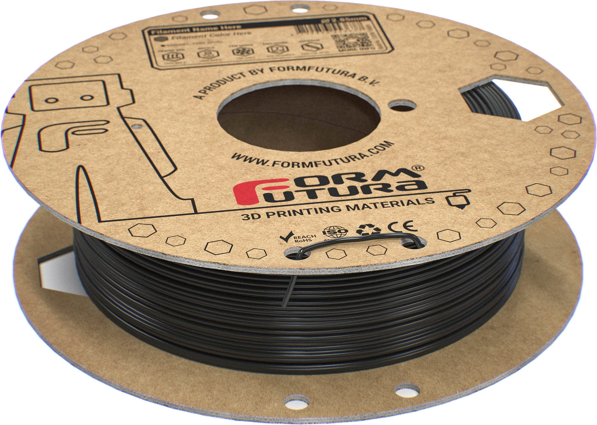 FormFutura – STYX Glasfaser Polyamid Schwarz – 1,75 mm – 0.5 kg