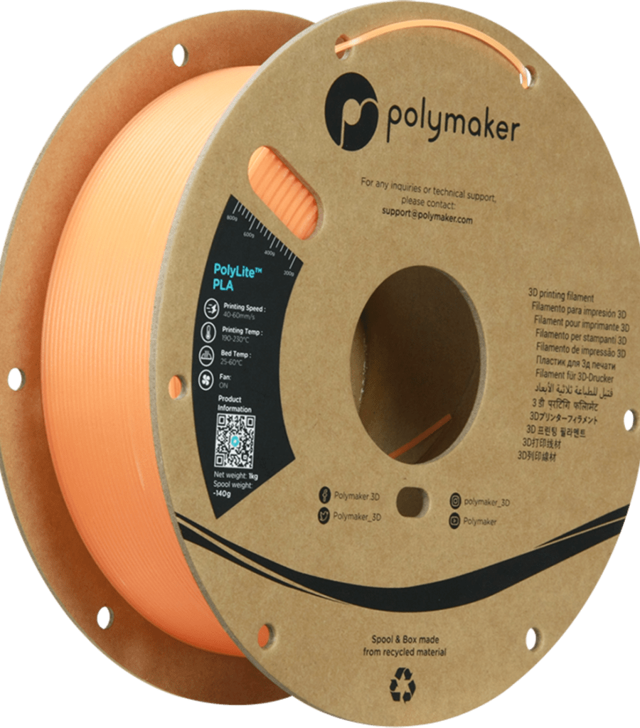 Polymaker – Luminous PLA Orange – 1,75 mm – 1 kg