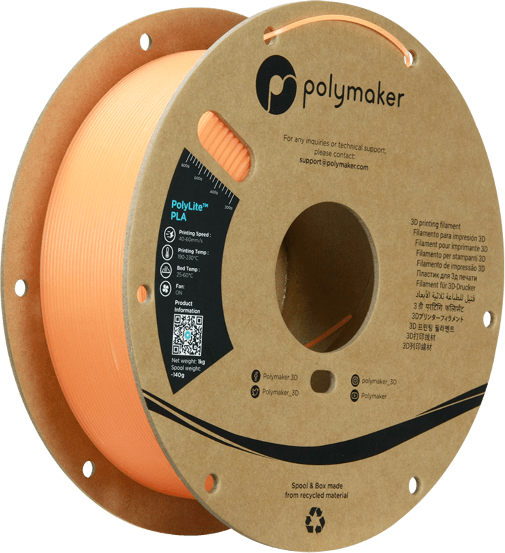Polymaker – Luminous PLA Orange – 1,75 mm – 1 kg