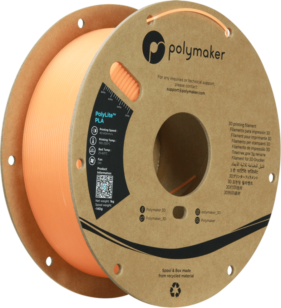 Polymaker – Panchroma PLA Luminous Orange – 1,75 mm – 1 kg Polymaker – Panchroma PLA Luminous Orange – 1,75 mm – 1 kg