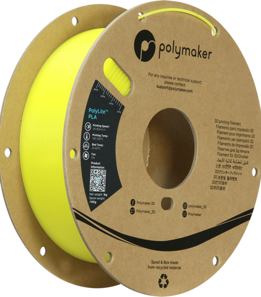 Polymaker – Nachleuchtendes PLA Gelb – 1,75 mm – 1 kg