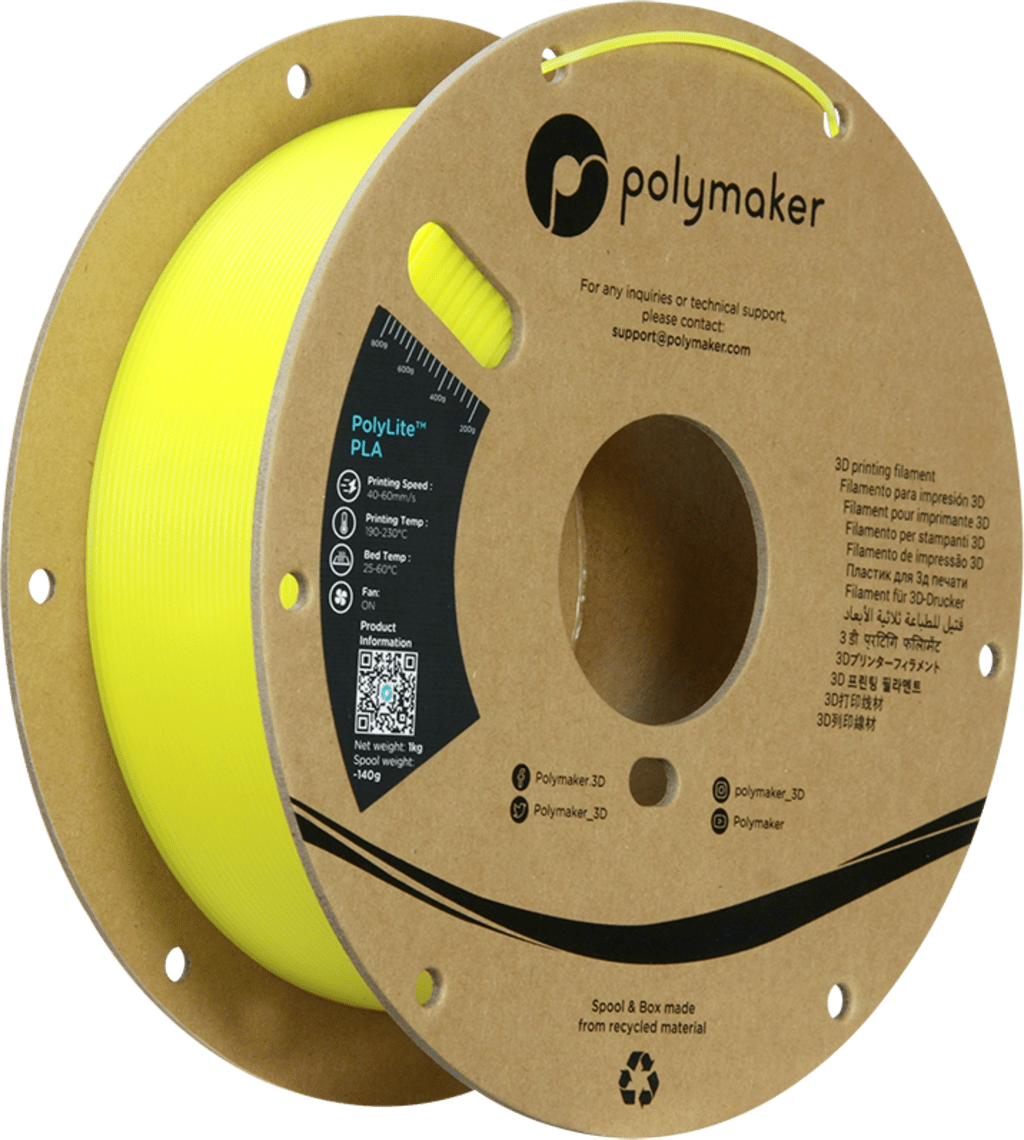 Polymaker – Nachleuchtendes PLA Gelb – 1,75 mm – 1 kg
