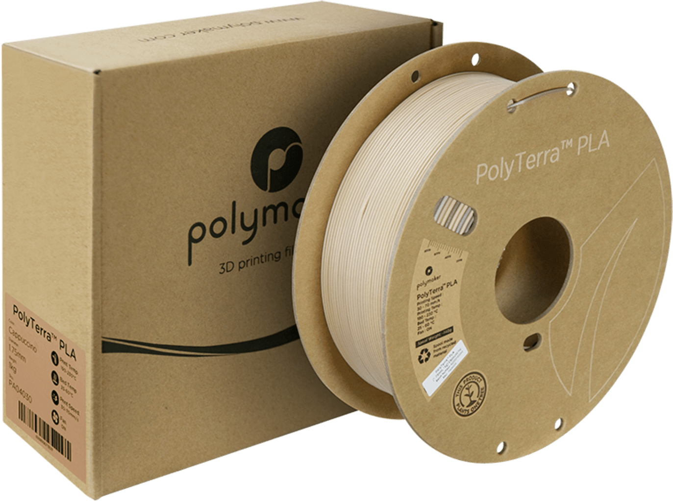 Polymaker – PolyTerra Gradient PLA Cappuccino – 1,75 mm – 1 kg