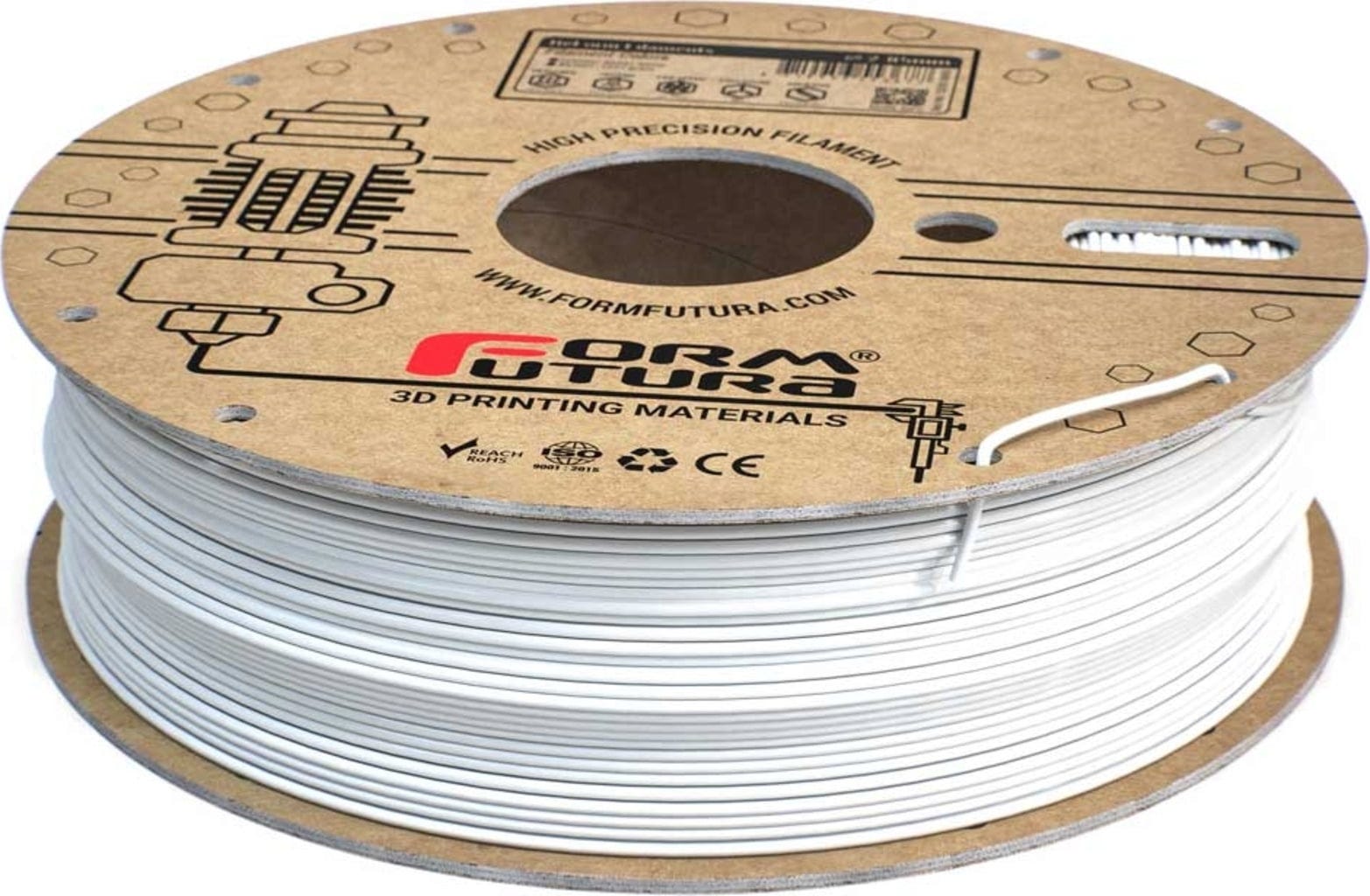 FormFutura – High Precision PET Traffic White – 1,75 mm – 0,75 kg