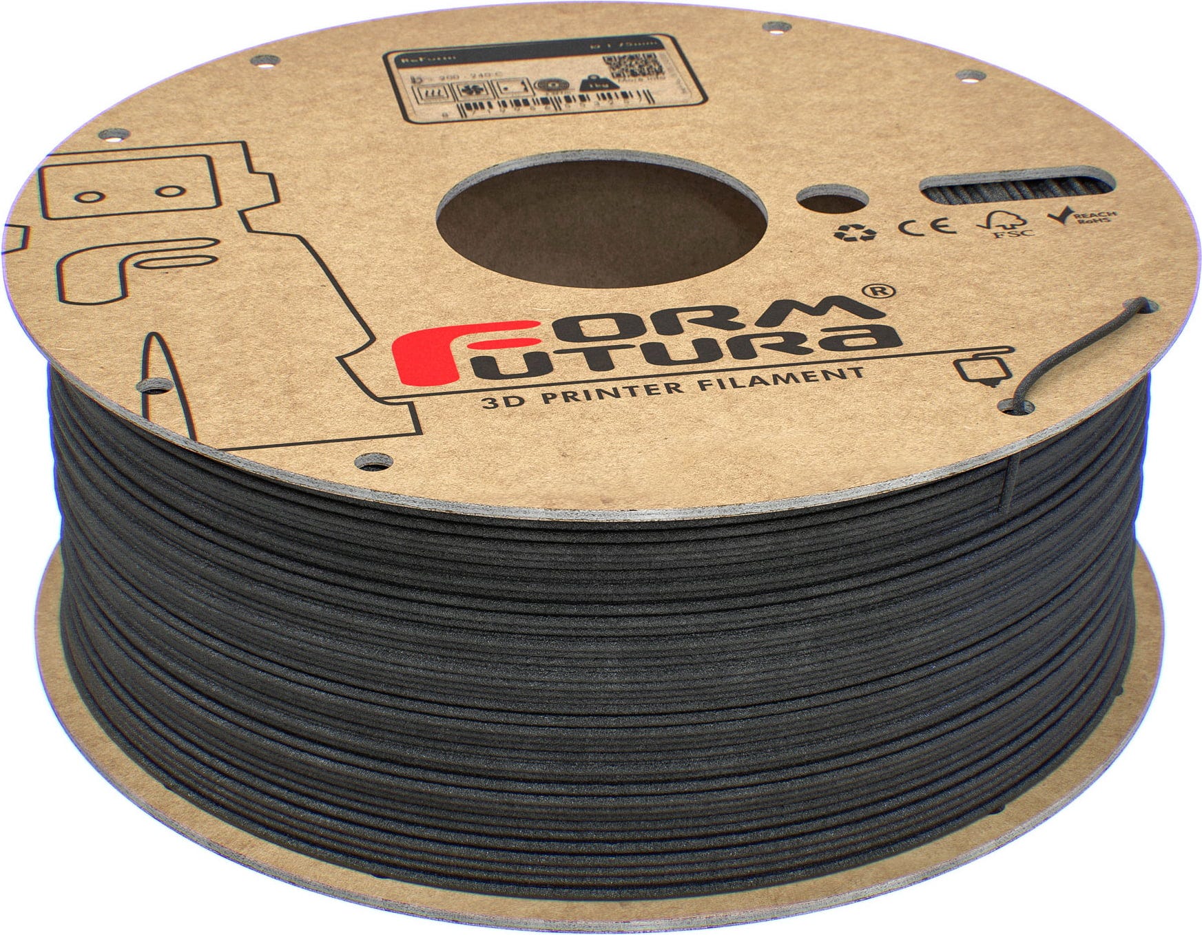 FormFutura – Kohlefaserverstärktes Polyamid – 1,75 mm – 1.0 kg / 2.3 kg