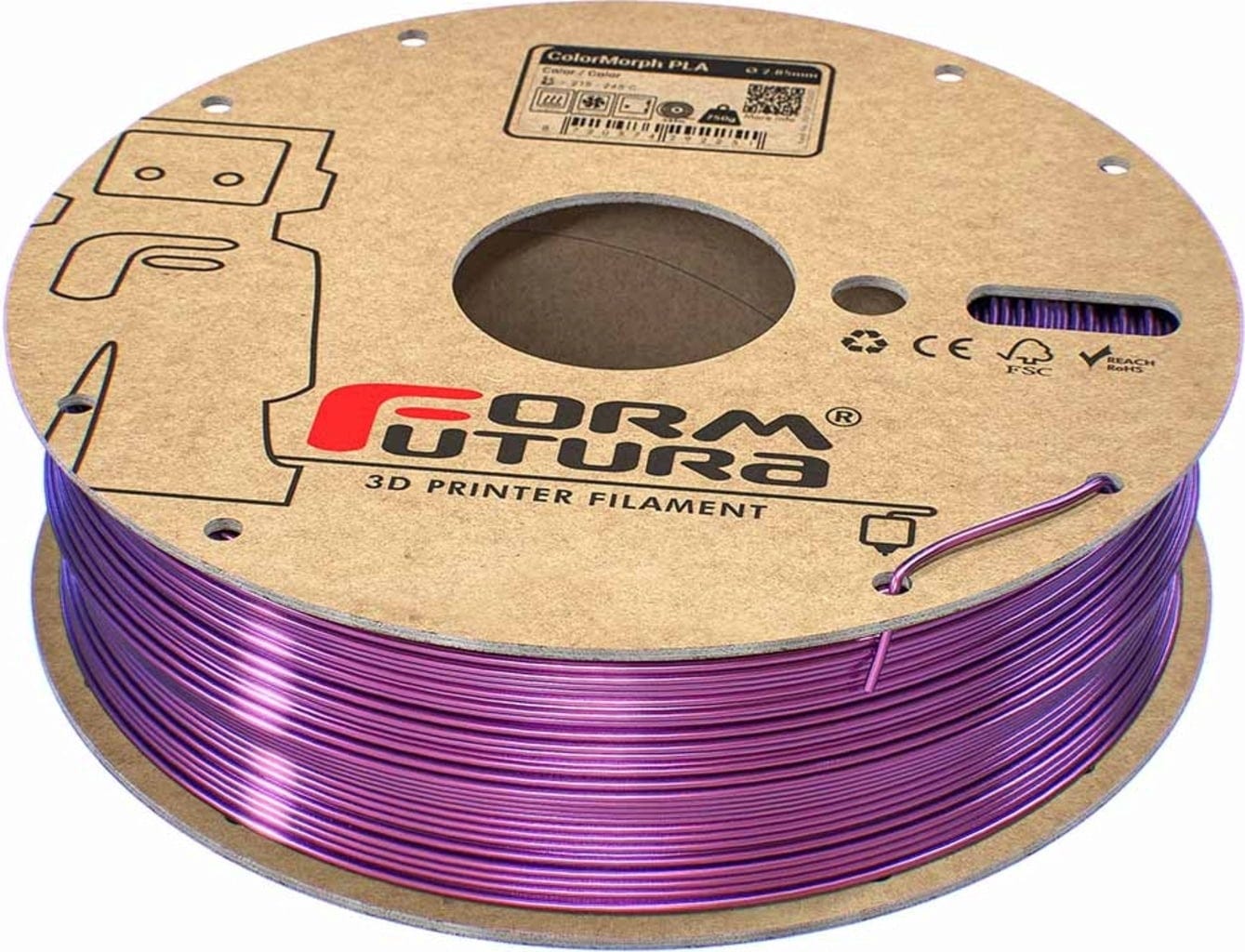 FormFutura – High Gloss PLA ColorMorph Pink & Purple – 1,75 mm – 0,75 kg
