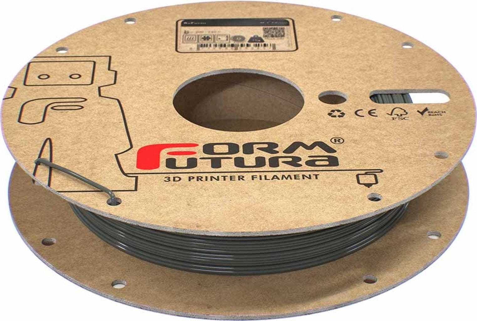 FormFutura – EasyFil PET Dunkelgrau – 1,75 mm – 0,75 kg