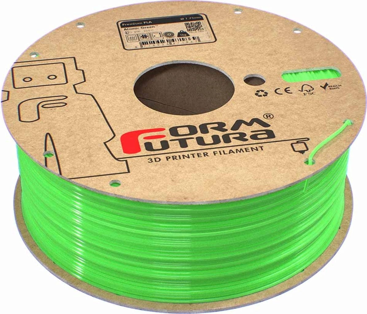 FormFutura – Premium PLA Atomic Green – 1,75 mm