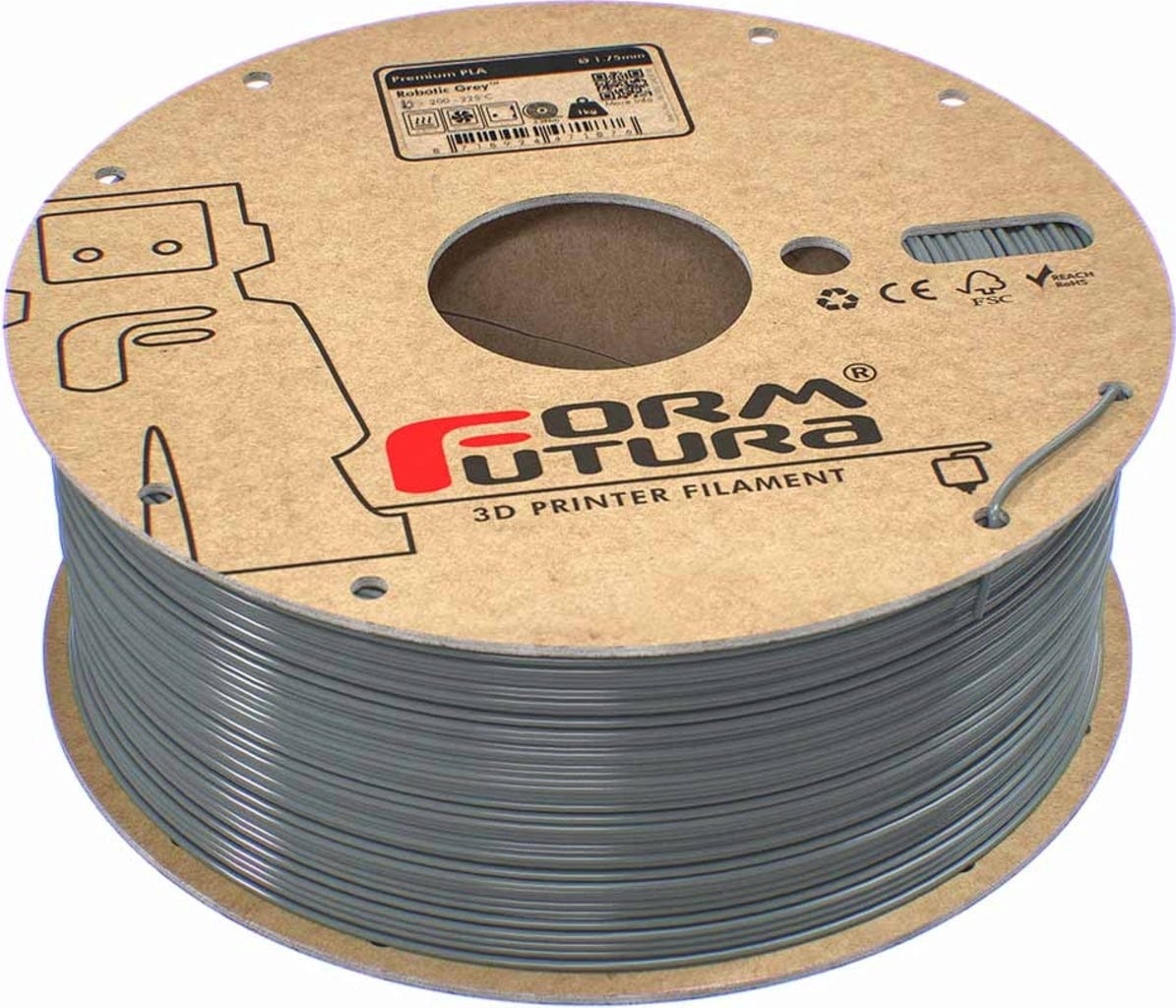 FormFutura – PLA Robotic Grey – 1,75 mm – 1,0 kg