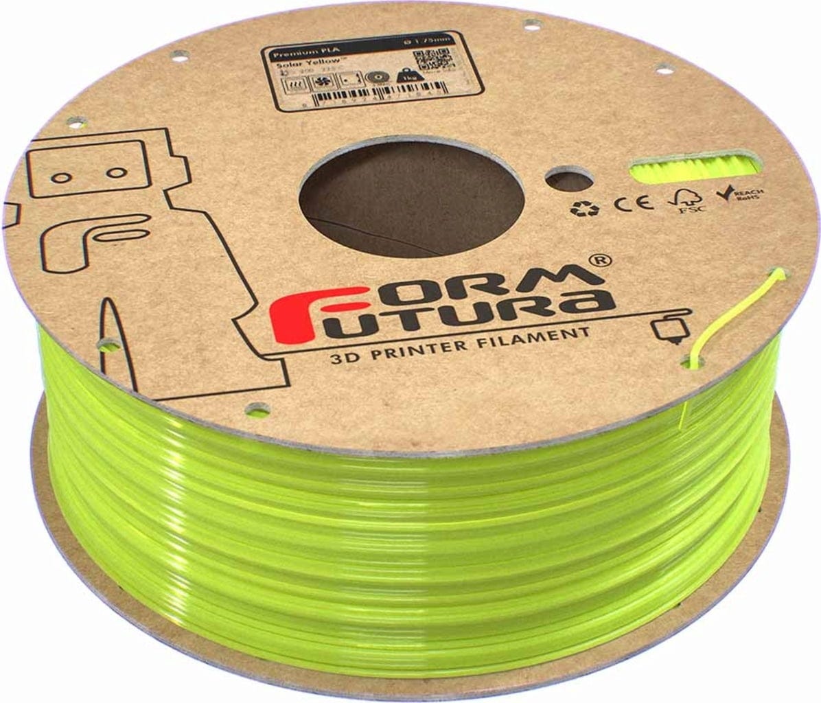 FormFutura – Premium PLA Solar Yellow – 1,75 mm