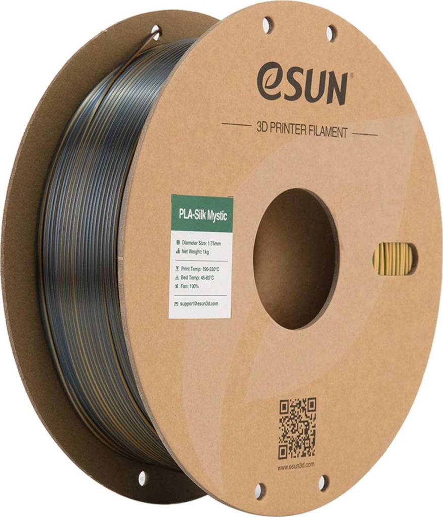 eSUN – PLA Silk Mystic Gold Grün Schwarz – 1,75 mm – 1 kg eSUN – PLA Silk Mystic Gold Grün Schwarz – 1,75 mm – 1 kg