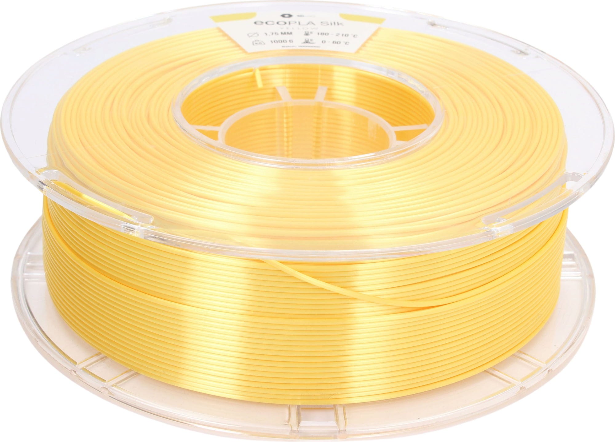 3DJAKE – ecoPLA Silk Gelb – 1,75 mm – 1 kg