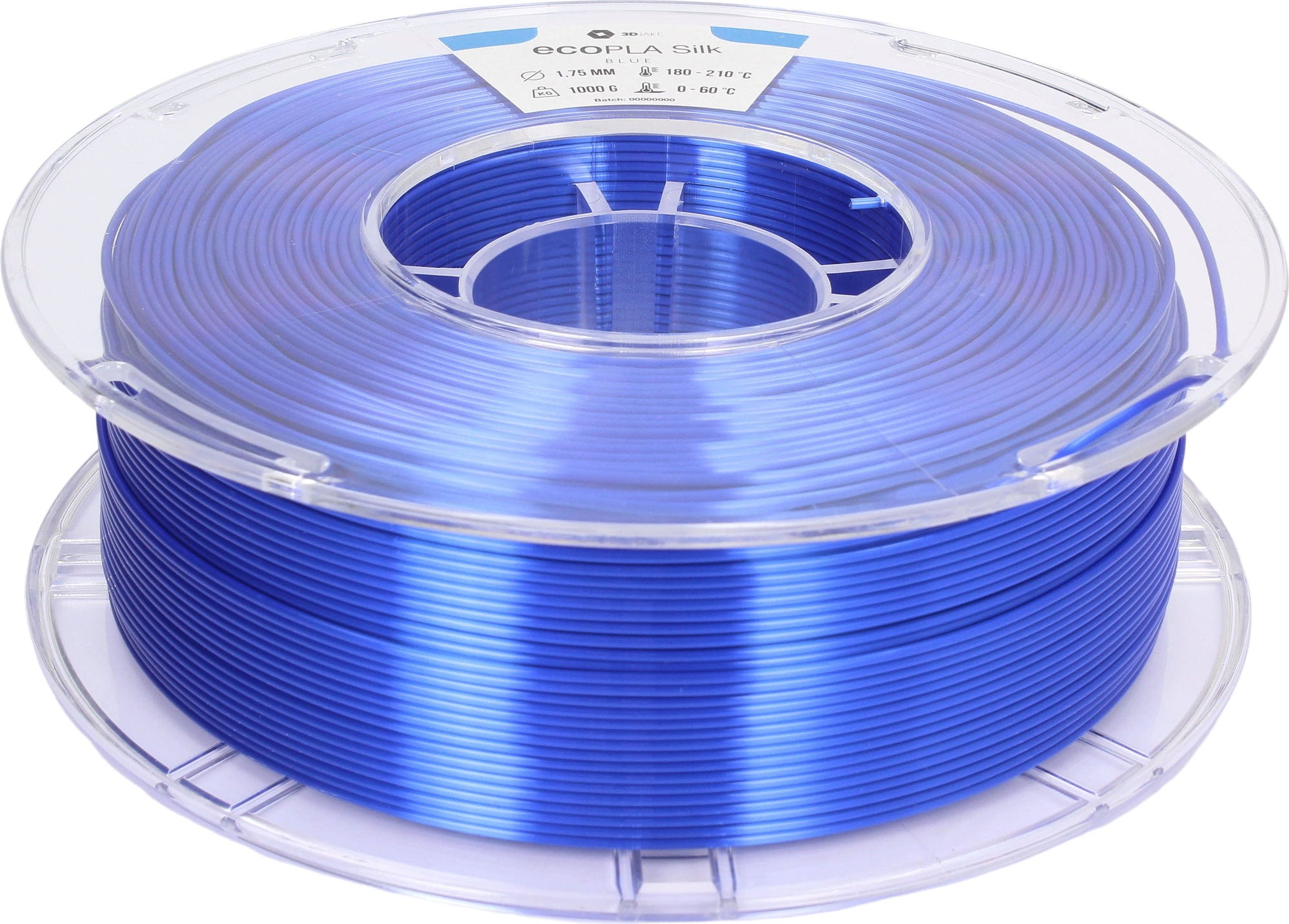 3DJAKE – ecoPLA Silk Blau – 1,75 mm – 1 kg