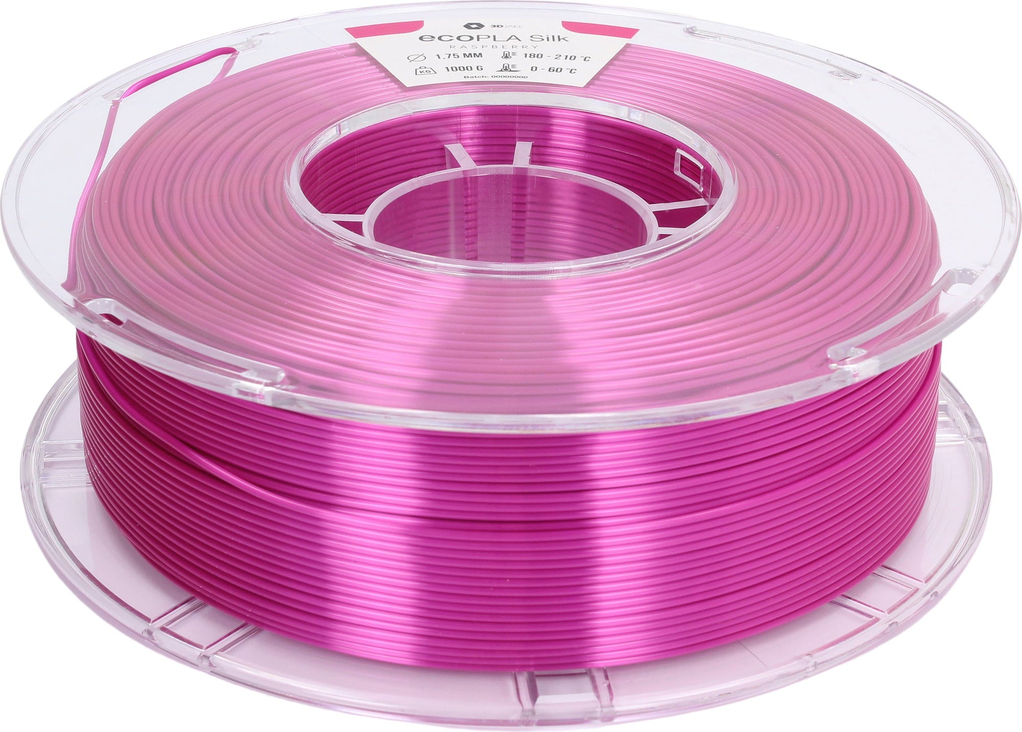 3DJAKE ecoPLA Silk Raspberry – 1,75 mm / 1000 g
