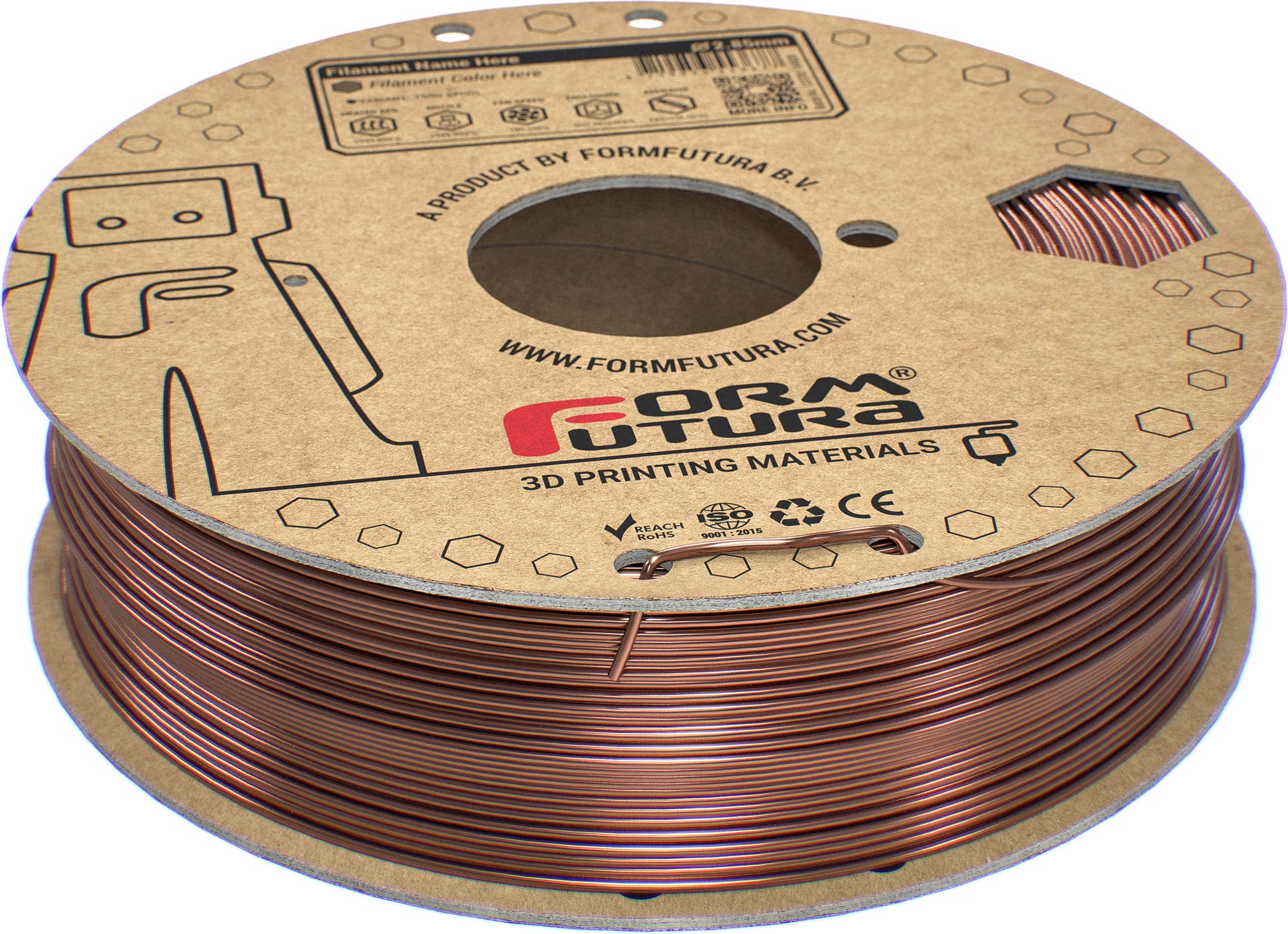 FormFutura – High Gloss PLA Kupfer – 1,75 mm – 0,75 kg