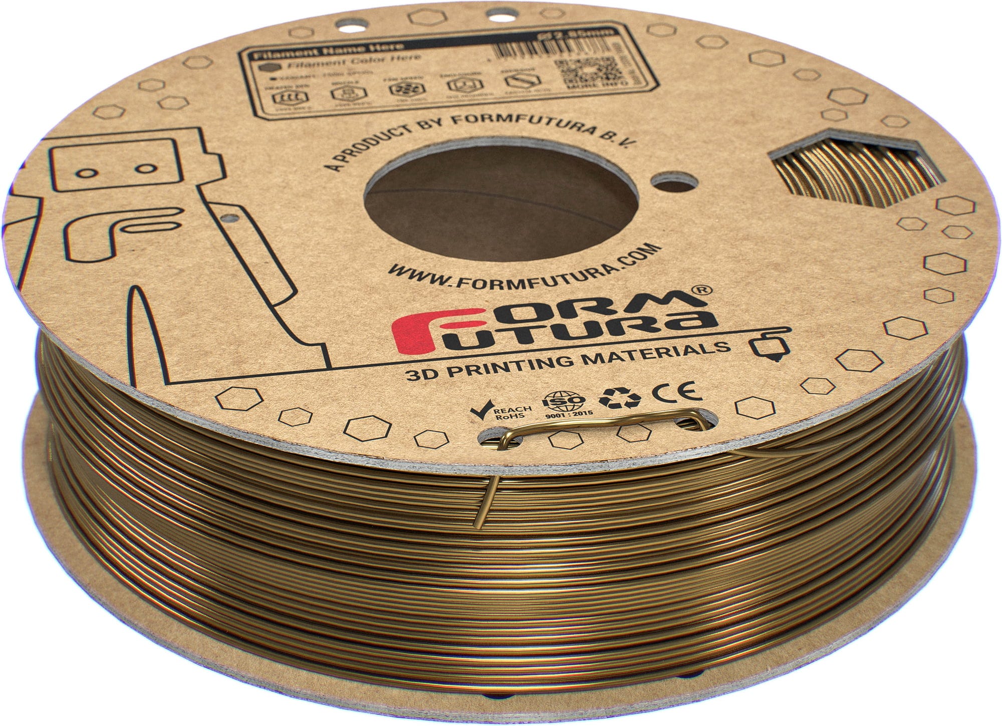 FormFutura – High Gloss PLA Bronze – 1,75 mm – 0,75 kg