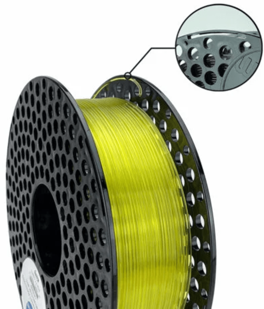 AzureFilm – PLA Gelb Transparent – 1,75 mm – 1 kg