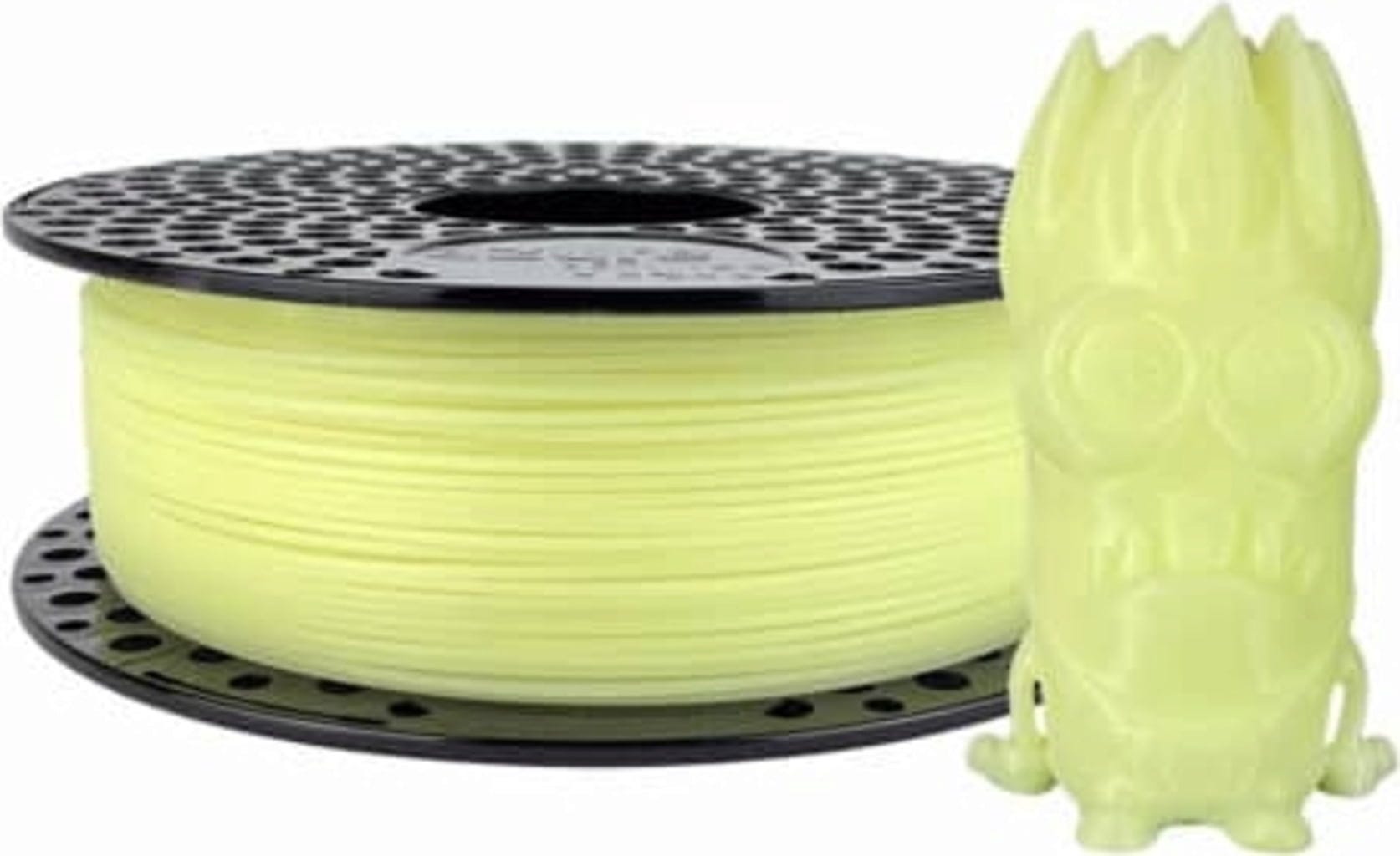AzureFilm – PLA UV Leuchtfilament Gelb – 1,75 mm – 1 kg