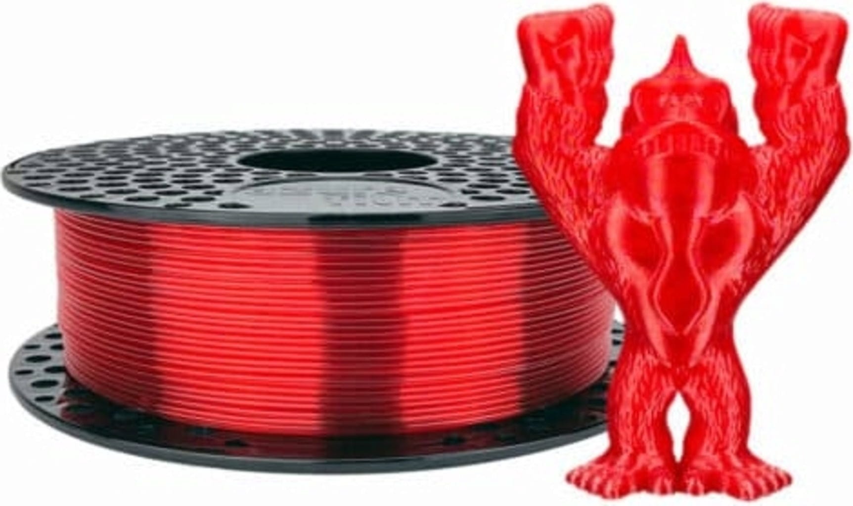 AzureFilm – PETG Rot Transparent – 1,75 mm – 1 kg