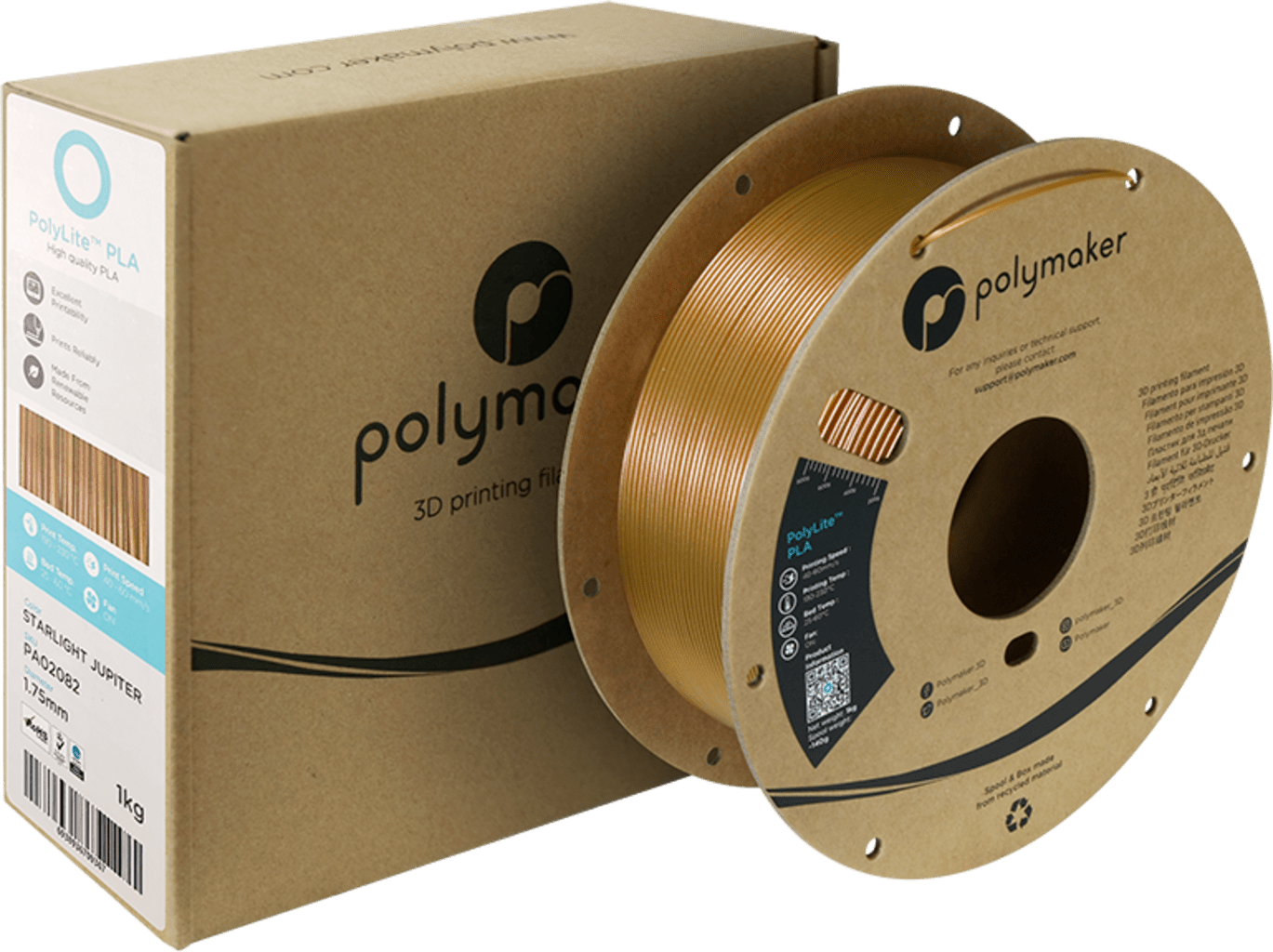 Polymaker – PolyLite PLA Starlight Jupiter – 1,75 mm – 1.0 kg