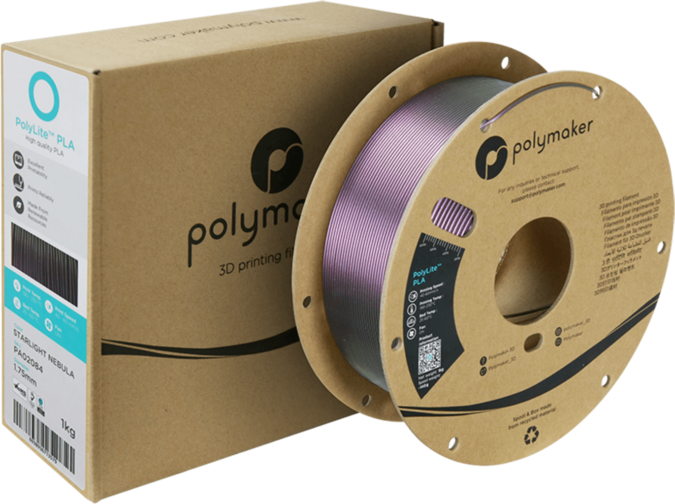 Polymaker – PLA Starlight Nebula – 1,75 mm – 1 kg