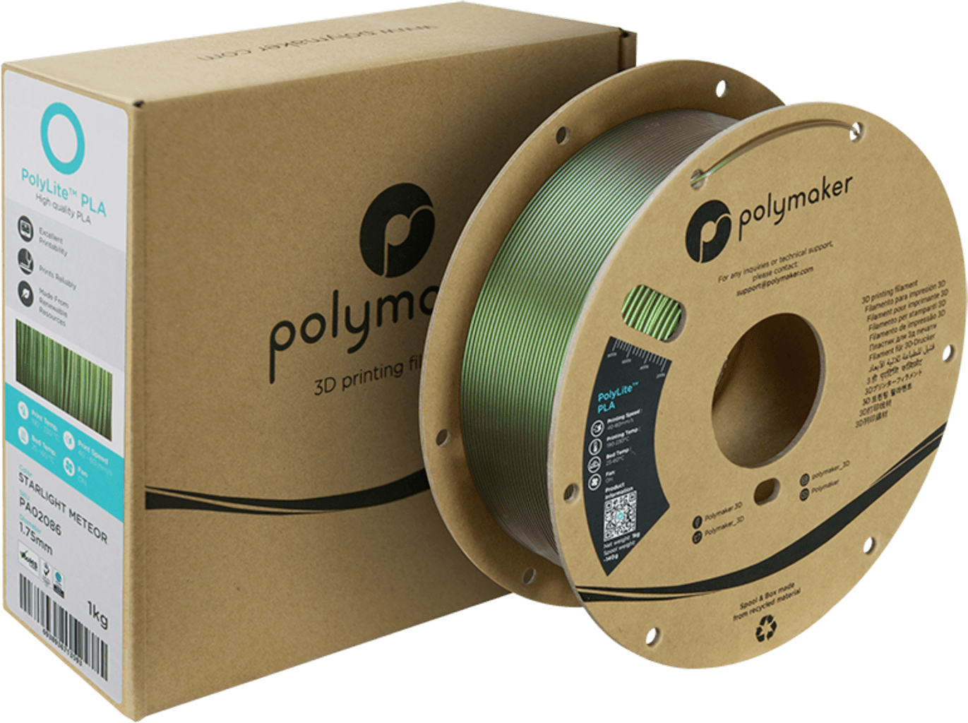 Polymaker – PolyLite PLA Starlight Meteor – 1,75 mm – 1 kg