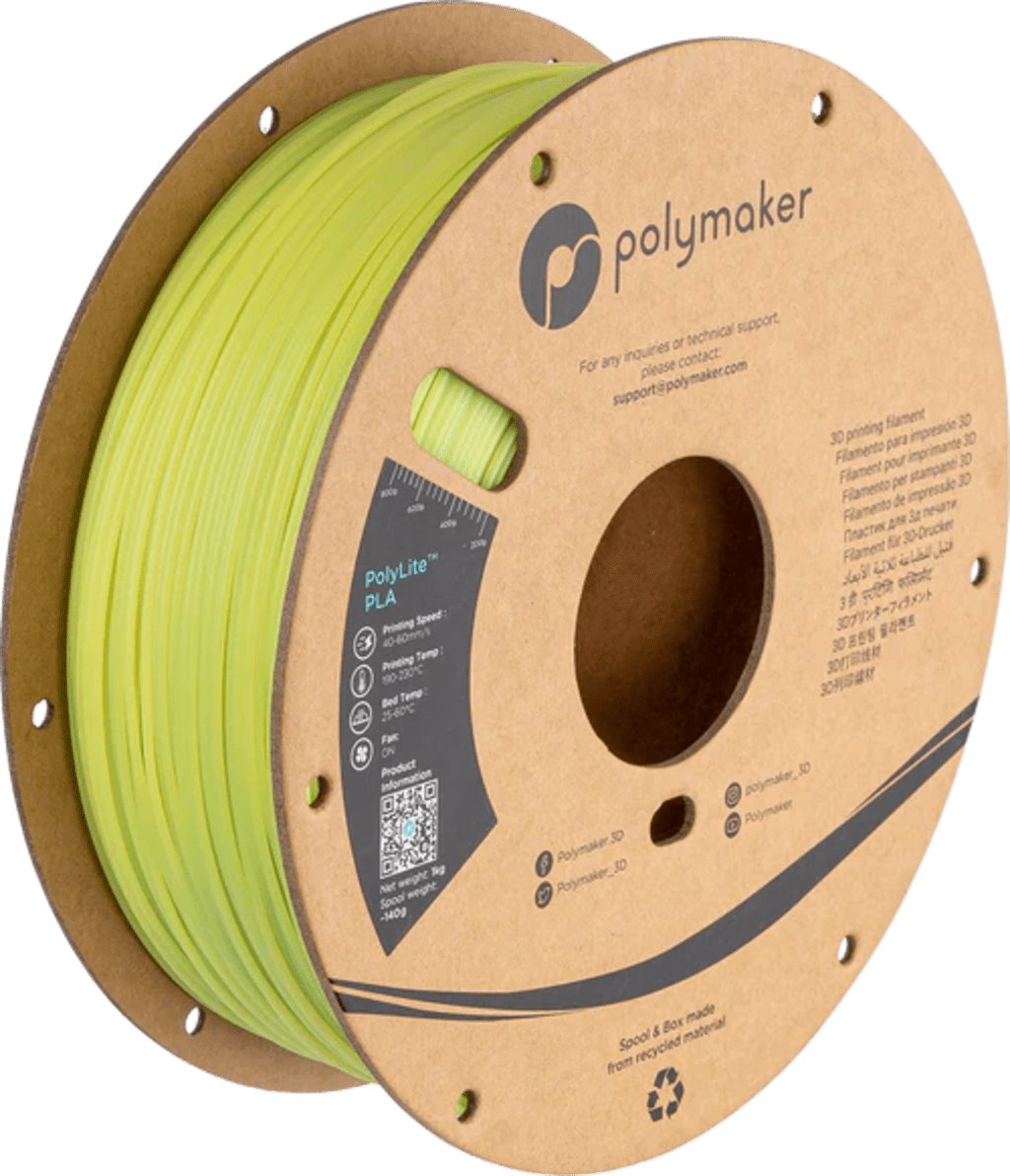 Polymaker – PLA Temperatur Farbwechsel Grün/Gelb – 1,75 mm – 1 kg