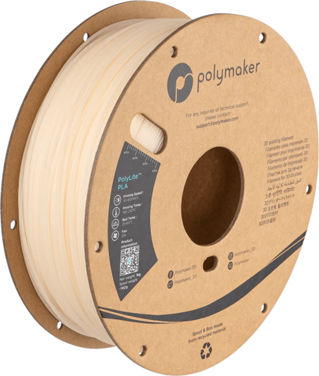 Polymaker – PolyLite PLA UV Farbwechsel Natur/Orange – 1,75 mm – 1,0 kg