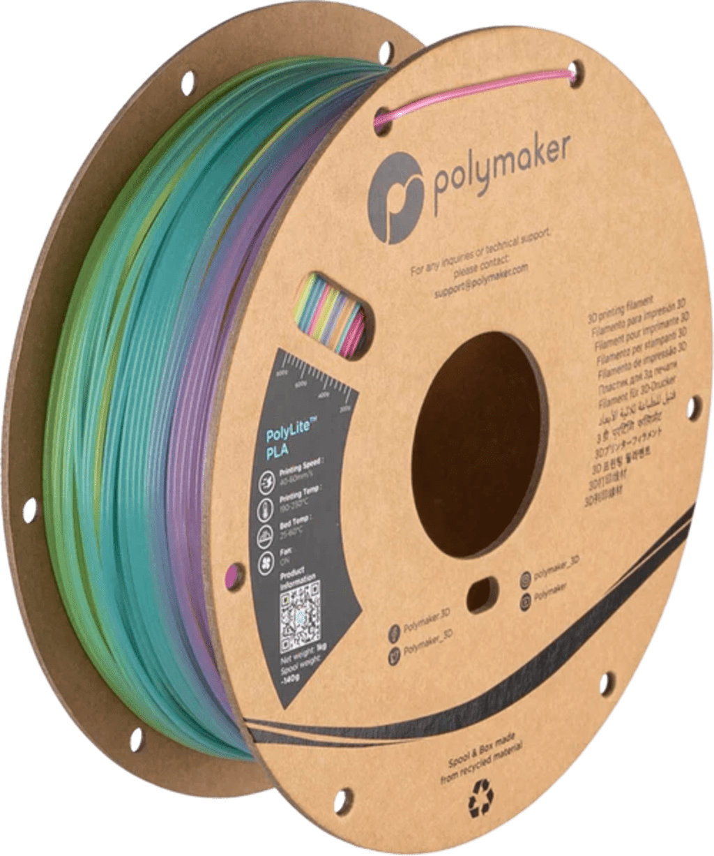 Polymaker – Leuchtendes Regenbogen PLA – 1,75 mm – 1 kg