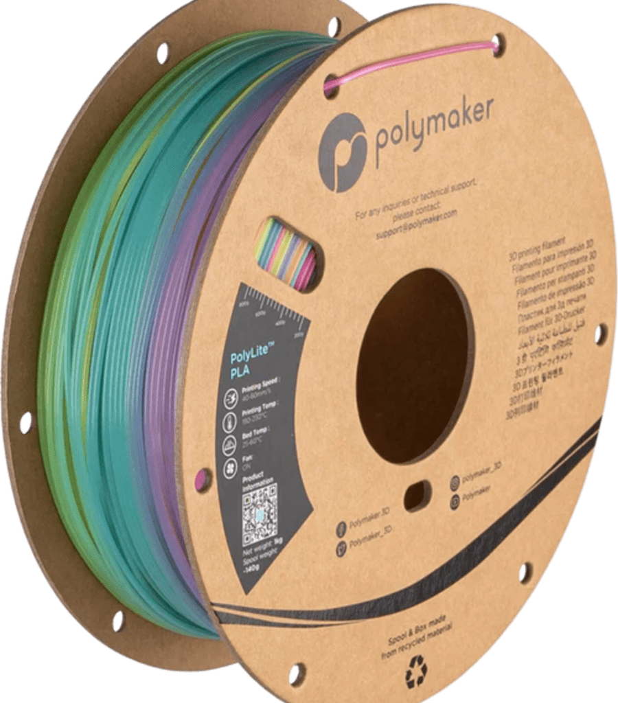 Polymaker – Leuchtendes Regenbogen PLA – 1,75 mm – 1 kg