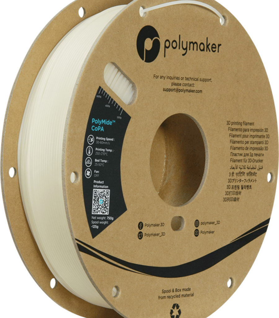 Polymaker – Nylon CoPA 6/6-6 Clear – 1,75 mm – 0,75 kg