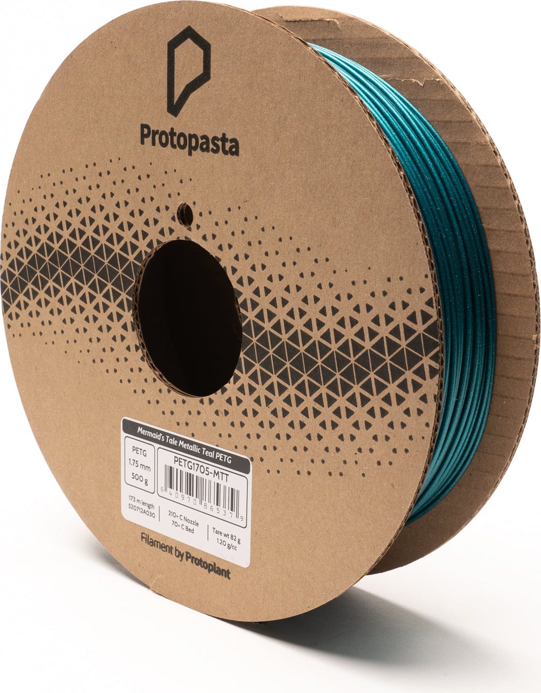 Protopasta – Mermaid’s Tale Teal Metallic PETG – 1,75 mm – 0,5 kg