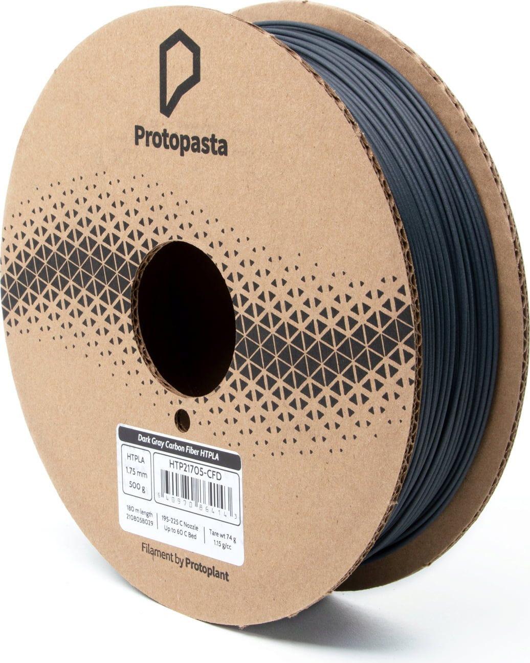 Protopasta – Kohlefaser HTPLA Dunkelgrau – 1,75 mm – 0,5 kg
