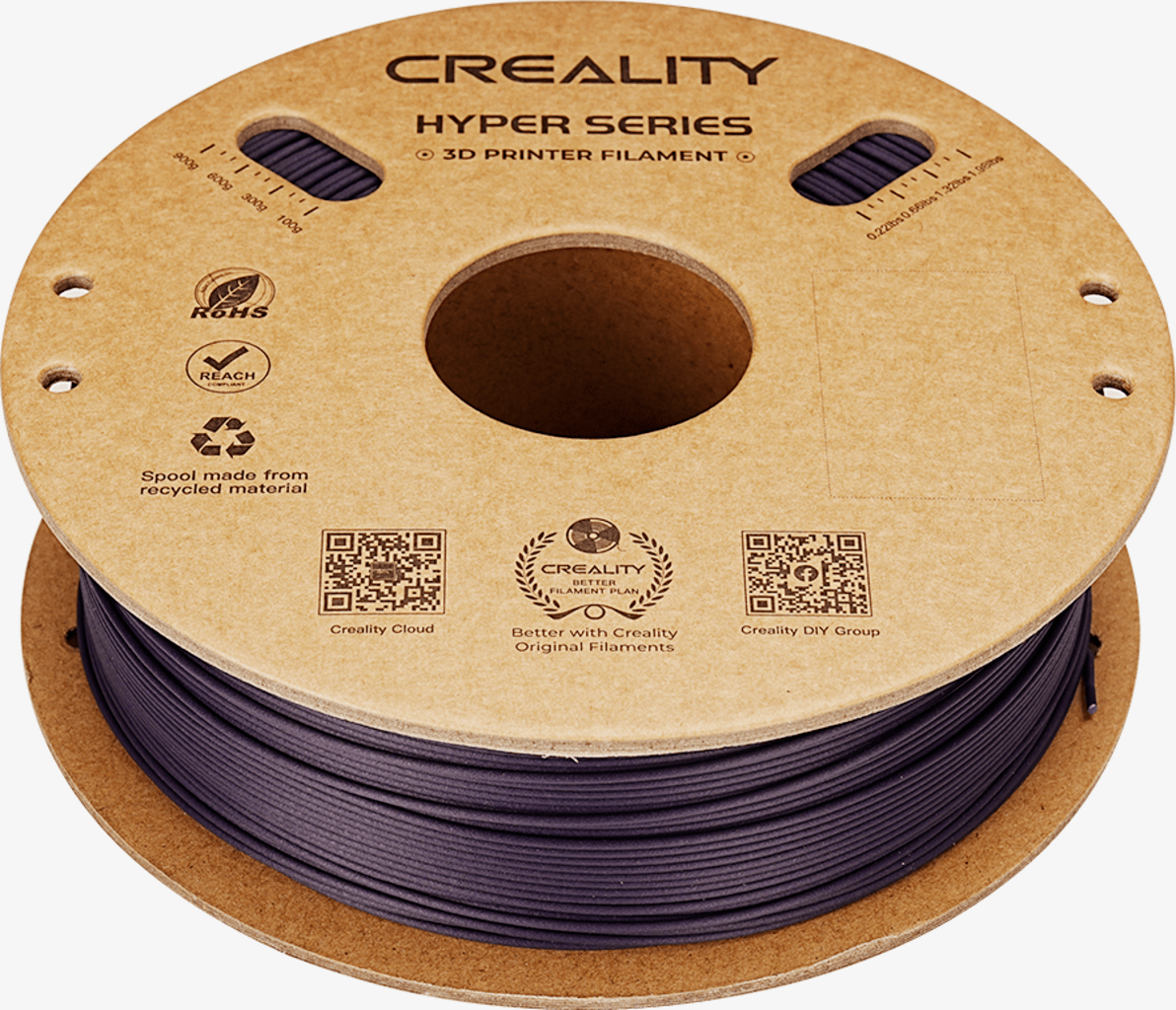 Creality – Hyper PLA-CF Purple – 1,75 mm – 1 kg