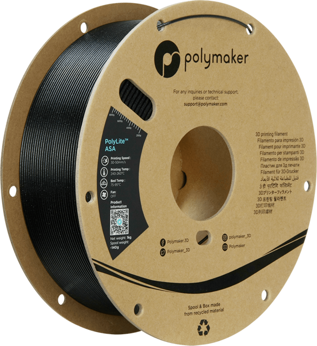 Polymaker – PolyLite ASA Galaxy Black – 1,75 mm – 1 kg