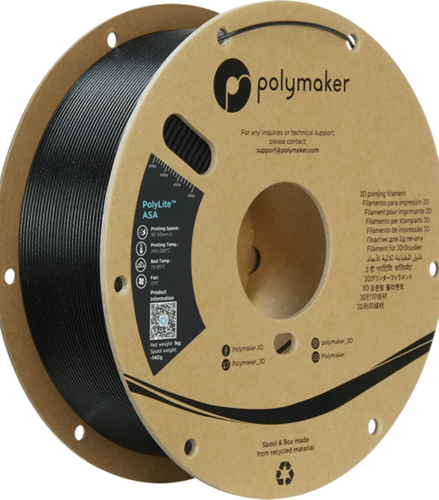 Polymaker – PolyLite ASA Galaxy Black – 1,75 mm – 1 kg