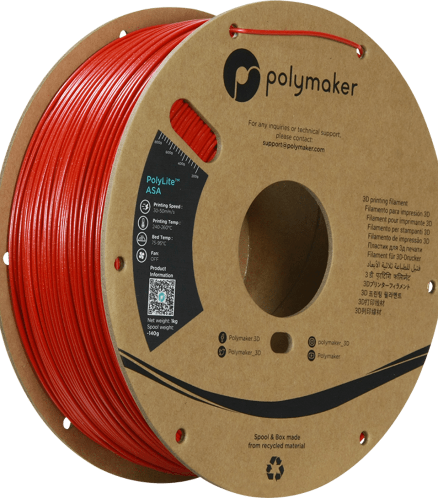 Polymaker – PolyLite ASA Galaxy Red – 1,75 mm – 1 kg