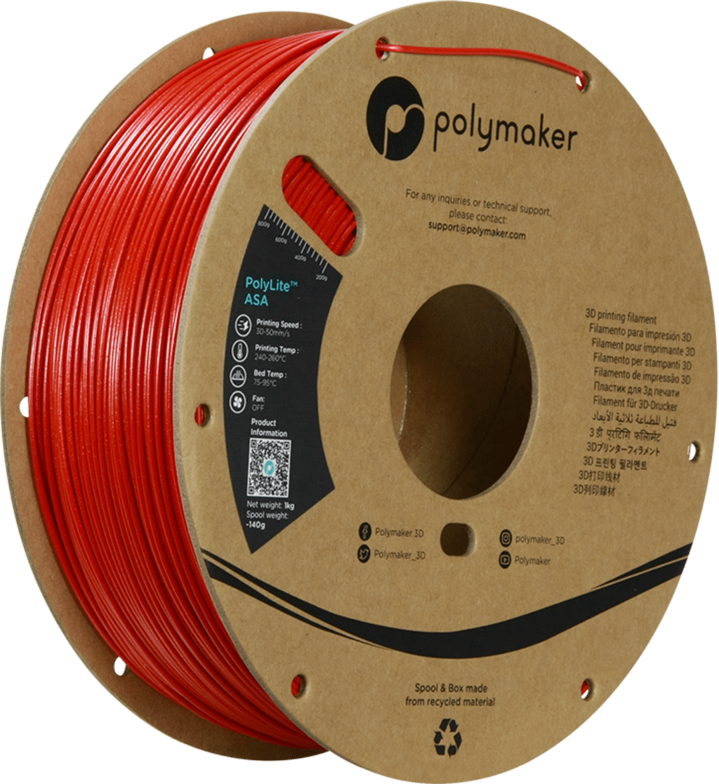 Polymaker – PolyLite ASA Galaxy Red – 1,75 mm – 1 kg