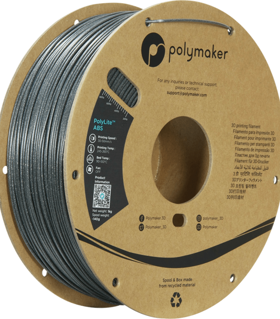Polymaker – PolyLite ABS Galaxy Dark Grey – 1,75 mm – 1 kg