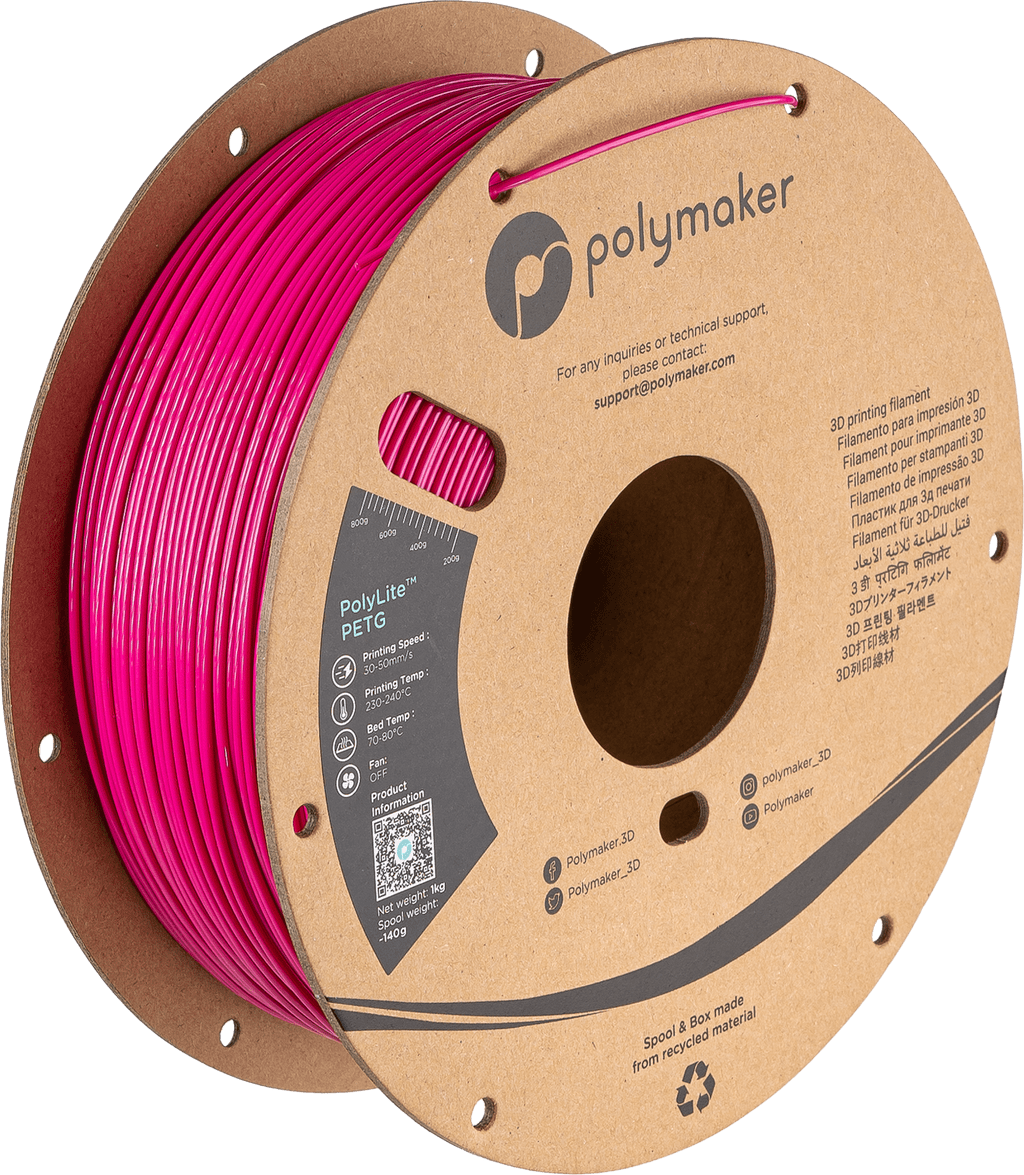 Polymaker – PolyLite PETG Magenta – 1,75 mm – 1 kg
