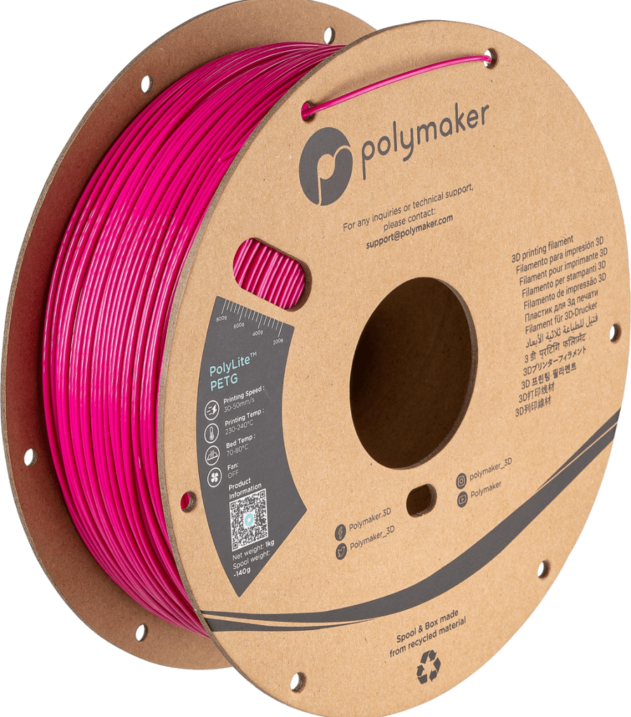 Polymaker – PolyLite PETG Magenta – 1,75 mm – 1 kg