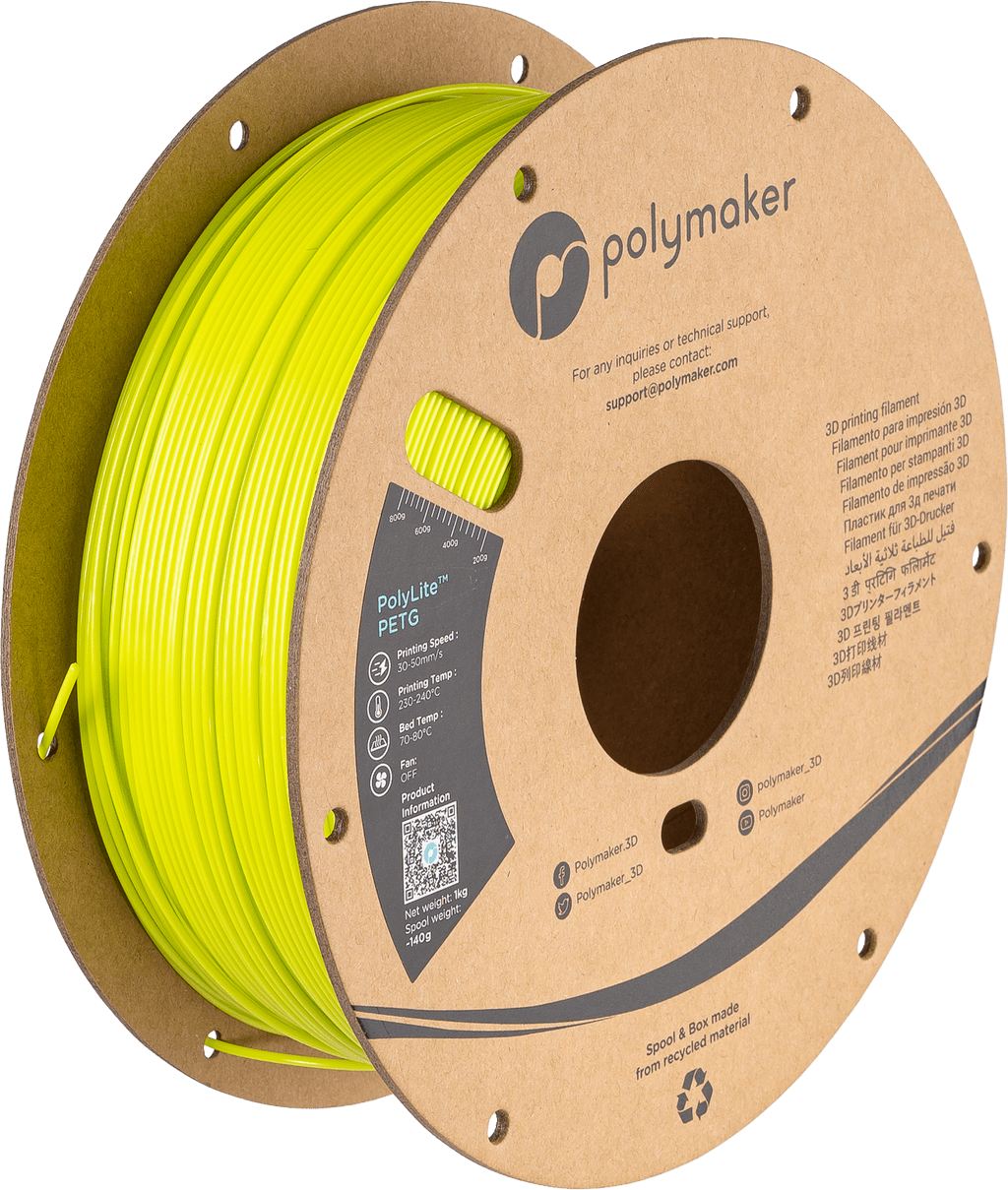 Polymaker – PolyLite PETG Lime – 1,75 mm – 1 kg