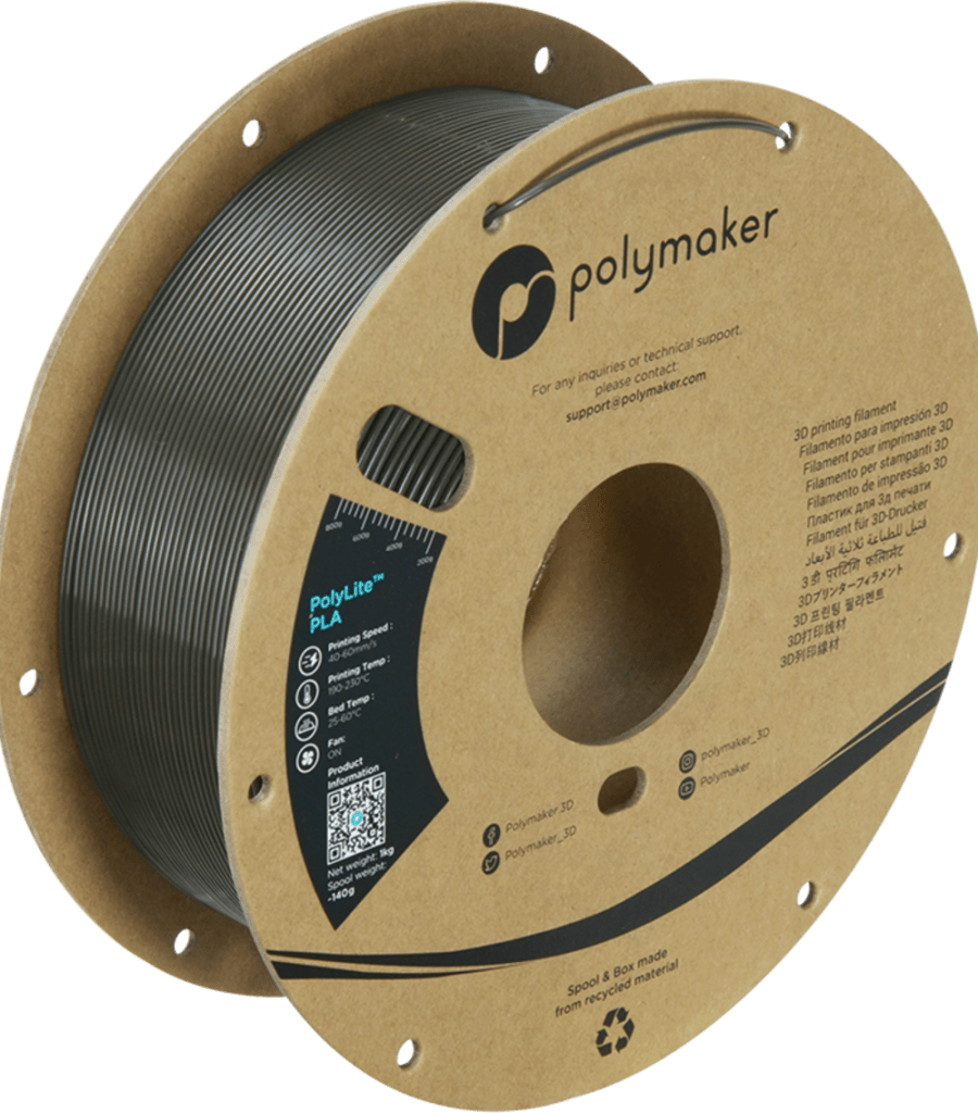 Polymaker – PolyLite PLA Dunkelgraugrün – 1,75 mm – 1 kg